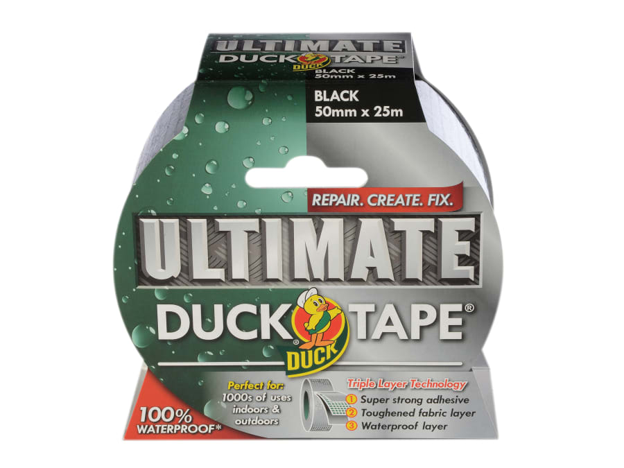 Shurtape 232152 50mm x 25m Black Duct Tape