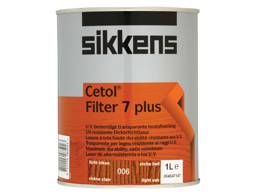 Sikkens 5085900 Cetol Filter 7 Plus Translucent Woodstain Light Oak 1 Litre