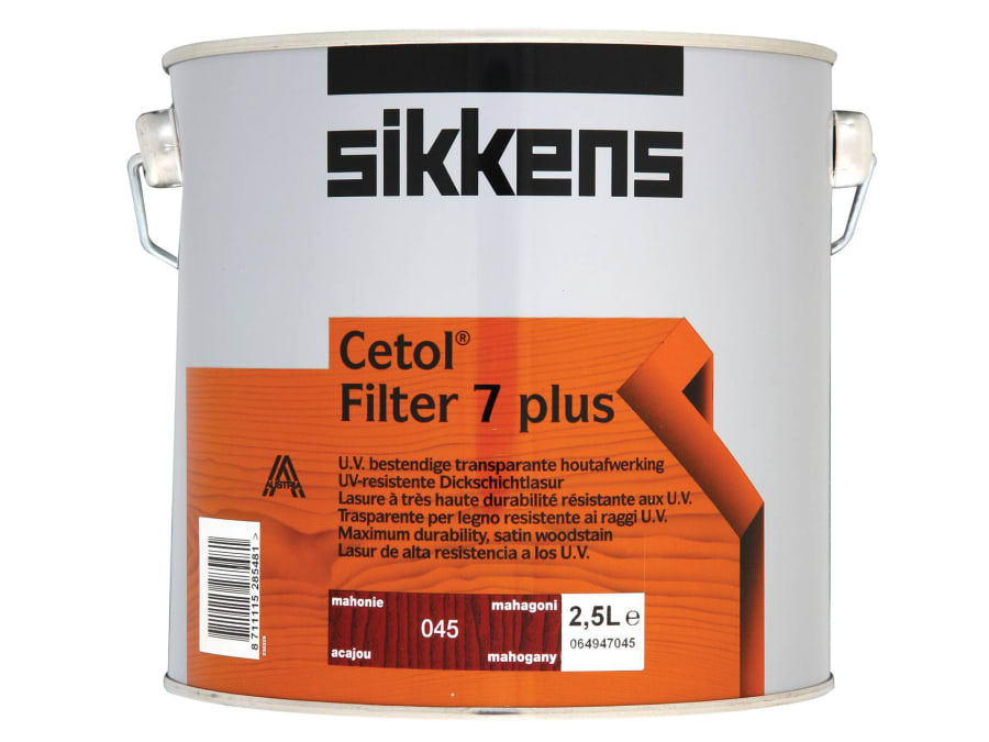 Sikkens 5085936 Cetol Filter 7 Plus Translucent Woodstain Mahogany 2.5 litre