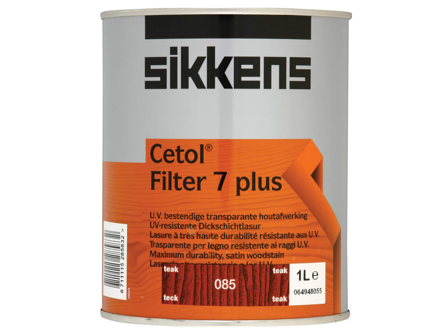 Sikkens 5085976 Cetol Filter 7 Plus Translucent Woodstain Teak 1 Litre