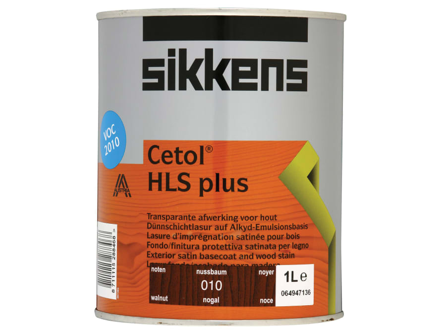 Sikkens 5085929 Cetol HLS Plus Translucent Woodstain Walnut 1 Litre