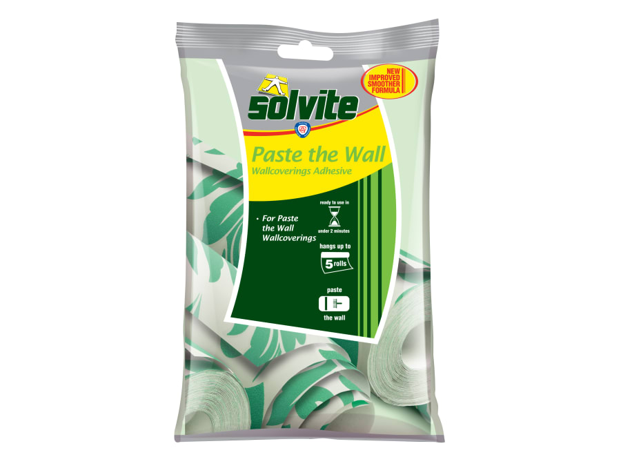 Solvite 1584707 Paste The Wall Adhesive 5 Roll Sachet