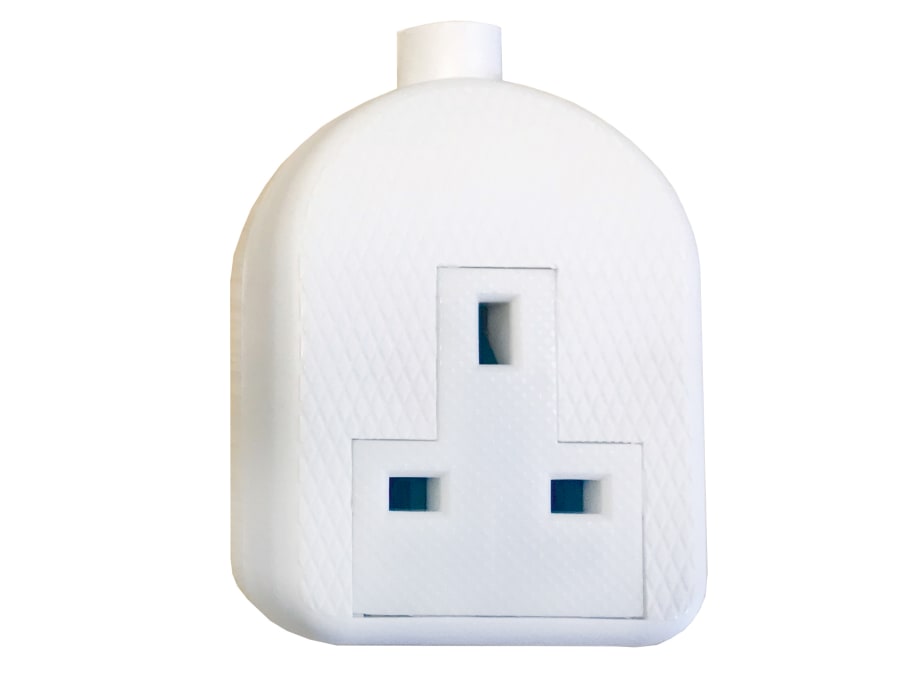 Smj RTS1GW 1-Gang Trailing Extension Socket 13A