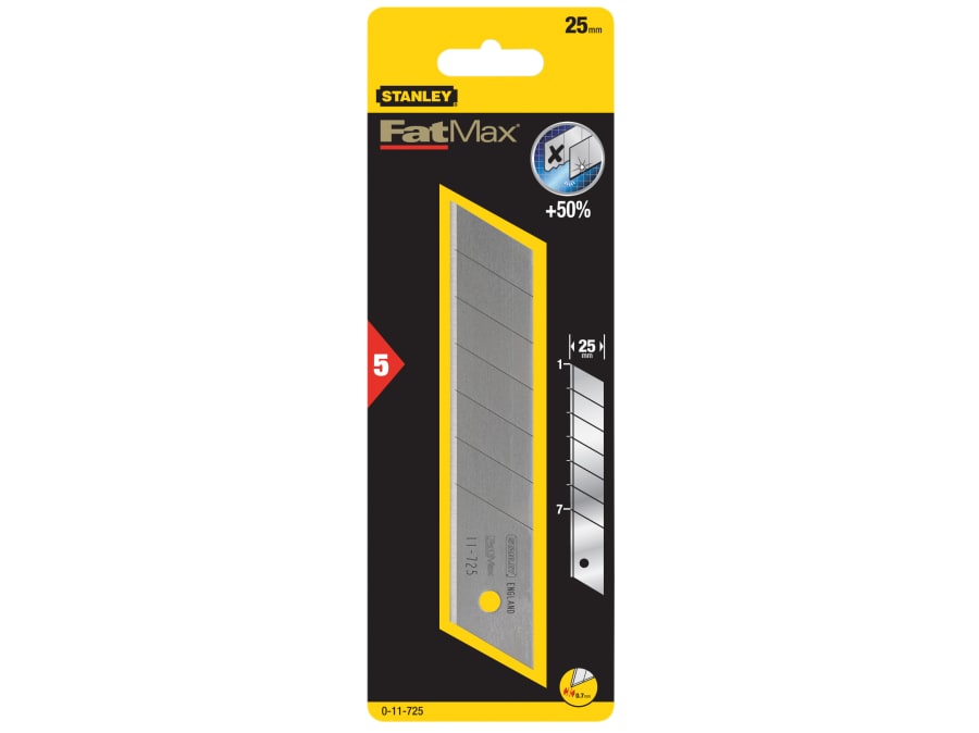 Stanley Hand Tools Stanley FatMax 011725 25mm Snap-Off Blades Pack 5
