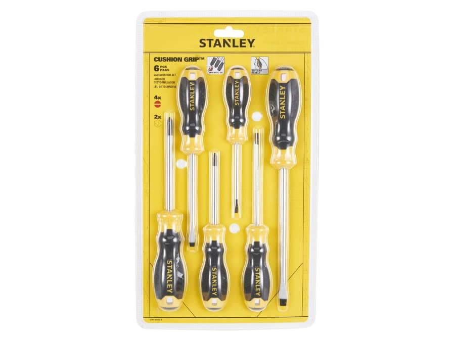 Stanley Hand Tools Stanley STHT161650 6 Piece Cushion Grip Screwdriver Set