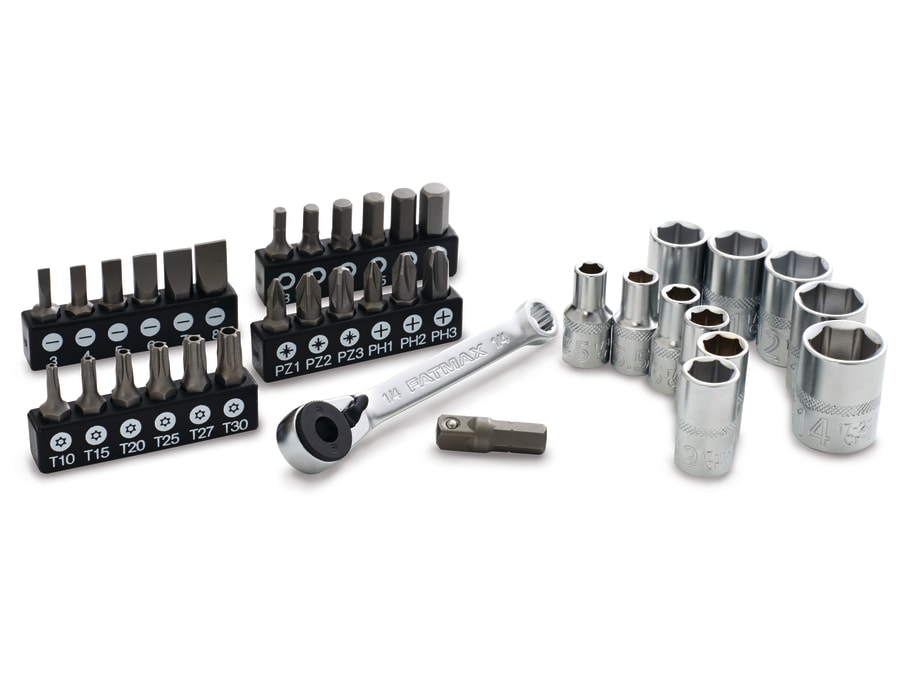 Stanley Hand Tools Stanley FMMT191010 37 Piece 1/4in Socket & Bit Set