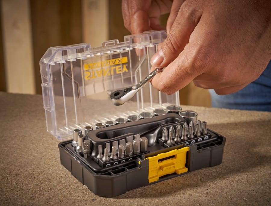 Stanley Hand Tools Stanley FMMT191010 37 Piece 1/4in Socket & Bit Set