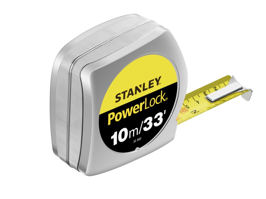 Stanley Hand Tools Stanley 033443 PowerLock Classic Pocket Tape 10m/33ft 25mm