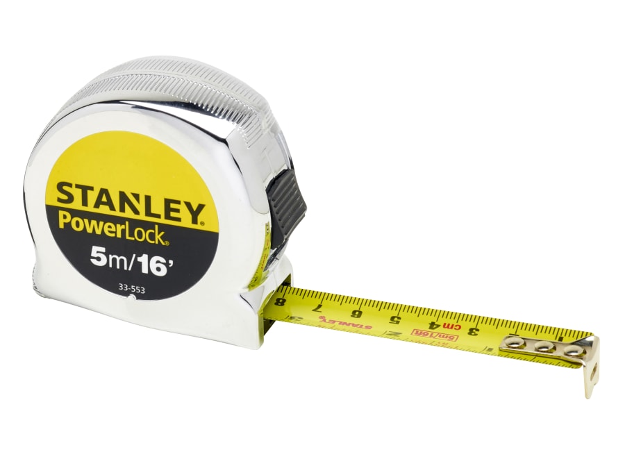 Stanley Hand Tools Stanley 033553 PowerLock Classic Pocket Tape 5m/16ft 19mm