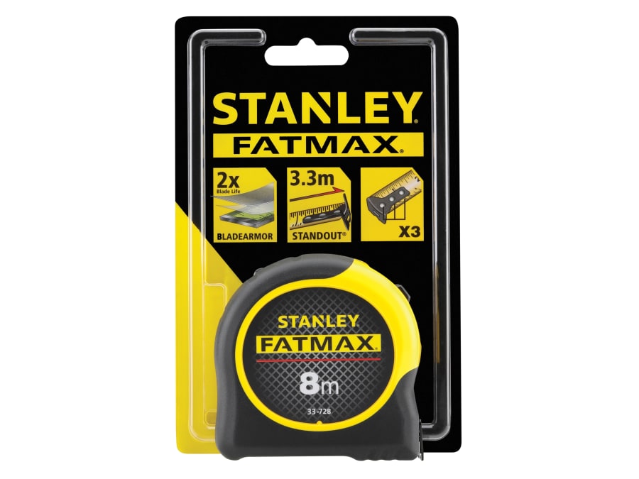 Stanley 033728 FatMax BladeArmor Tape Measure 8m