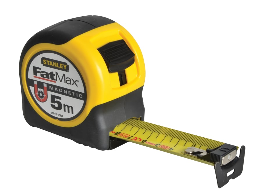 Stanley Hand Tools Stanley FMHT033864 FatMax Magnetic BladeArmor Tape 5m x 32mm