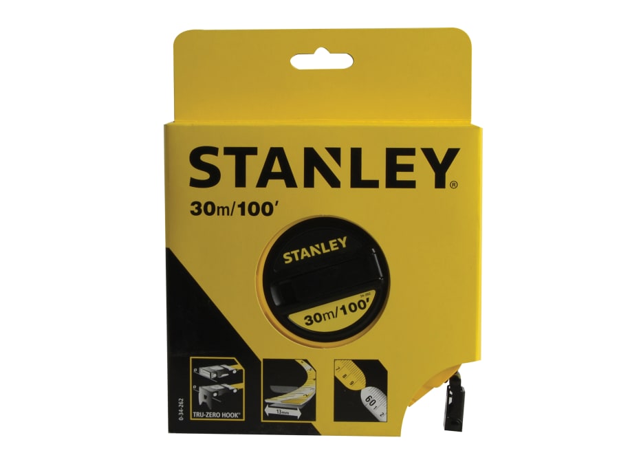 Stanley Hand Tools Stanley 034262 30m/100ft Closed Case Fibreglass Tape