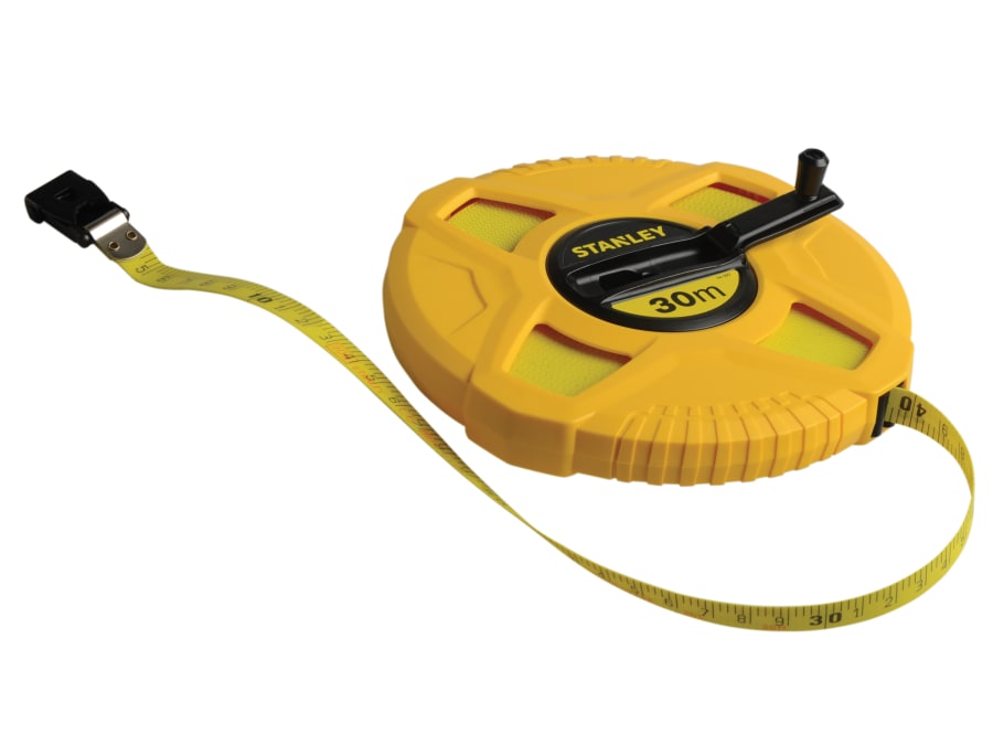 Stanley Hand Tools Stanley 034297 30m x 13mm Closed Case Fibreglass Long Tape
