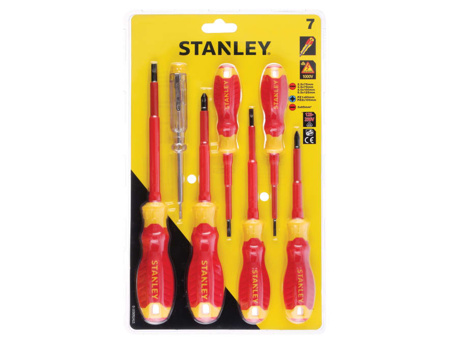 Stanley Hand Tools Stanley STHT600310 FatMax VDE Insulated Screwdriver Set 7 Piece
