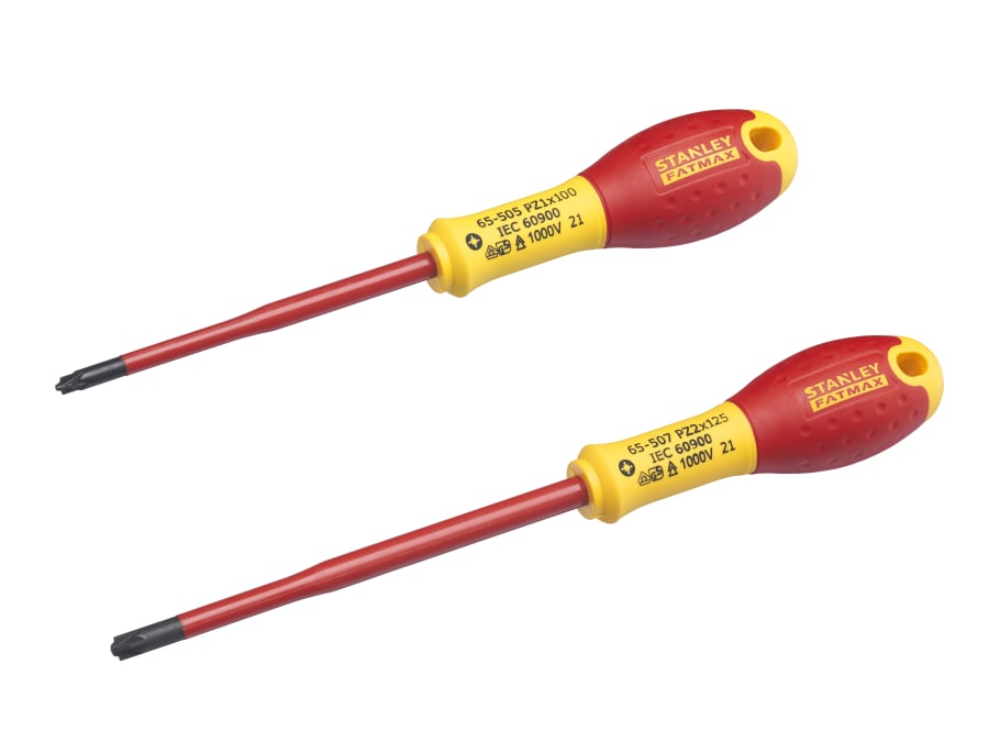Stanley Hand Tools Stanley FMHT062649 FatMax VDE Insulated PZ Screwdriver Set 2 Piece