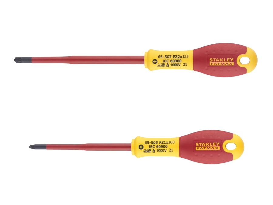 Stanley Hand Tools Stanley FMHT062649 FatMax VDE Insulated PZ Screwdriver Set 2 Piece