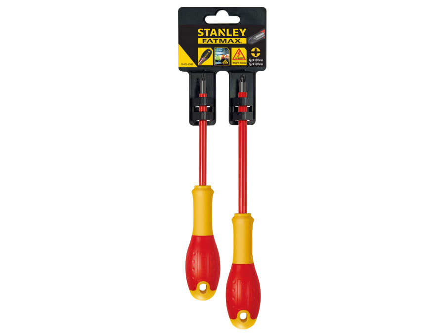 Stanley Hand Tools Stanley FMHT062649 FatMax VDE Insulated PZ Screwdriver Set 2 Piece