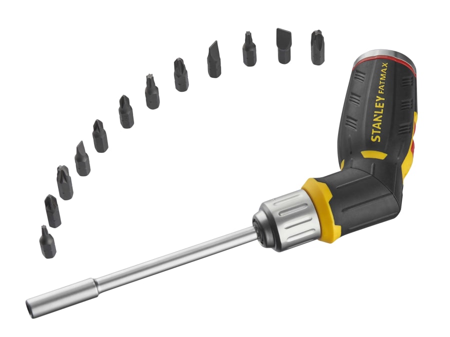 Stanley Hand Tools FMHT062691 FatMax Pistol Grip Ratchet with 12 Bits