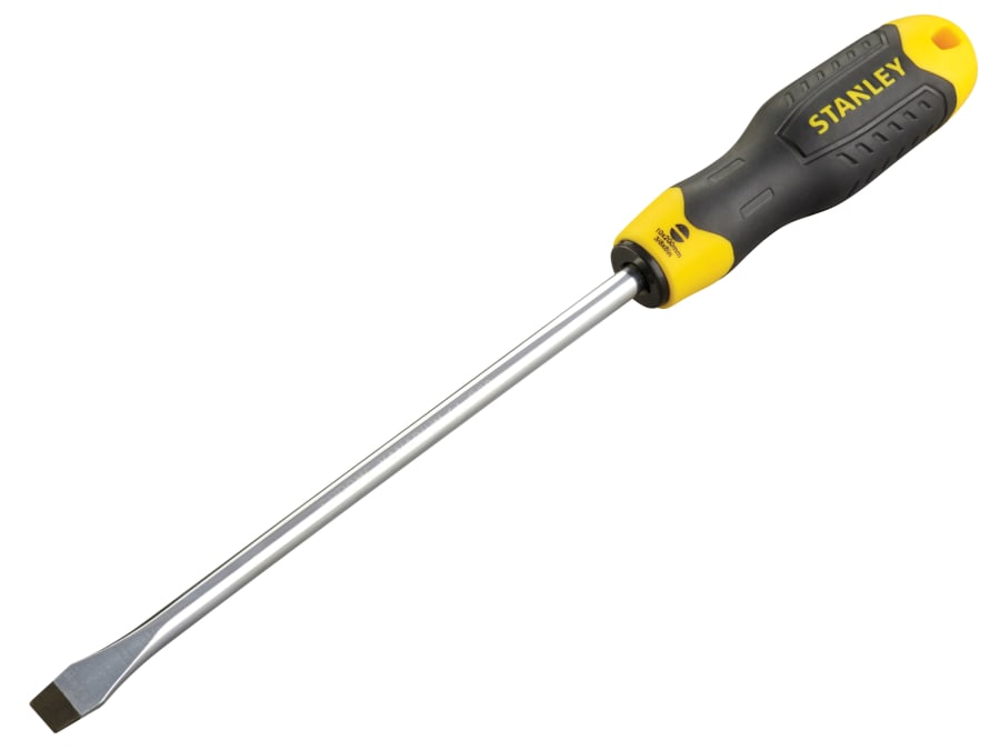 Stanley Hand Tools Stanley 064922 Cushion Grip Flared Tip Screwdriver 10 x 200mm