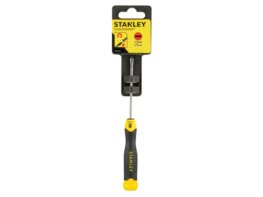 Stanley Hand Tools Stanley 064923 Cushion Grip Screwdriver 2.5 x 75mm