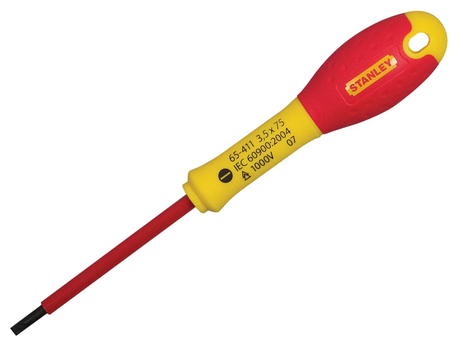 Stanley Hand Tools Stanley FatMax 065412 VDE Insulated Screwdriver 4.0 x 100mm