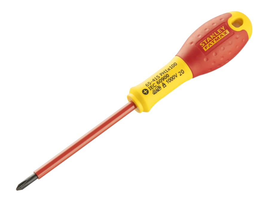 Stanley Hand Tools Stanley FatMax 065415 PH1 x 100mm VDE Insulated Screwdriver