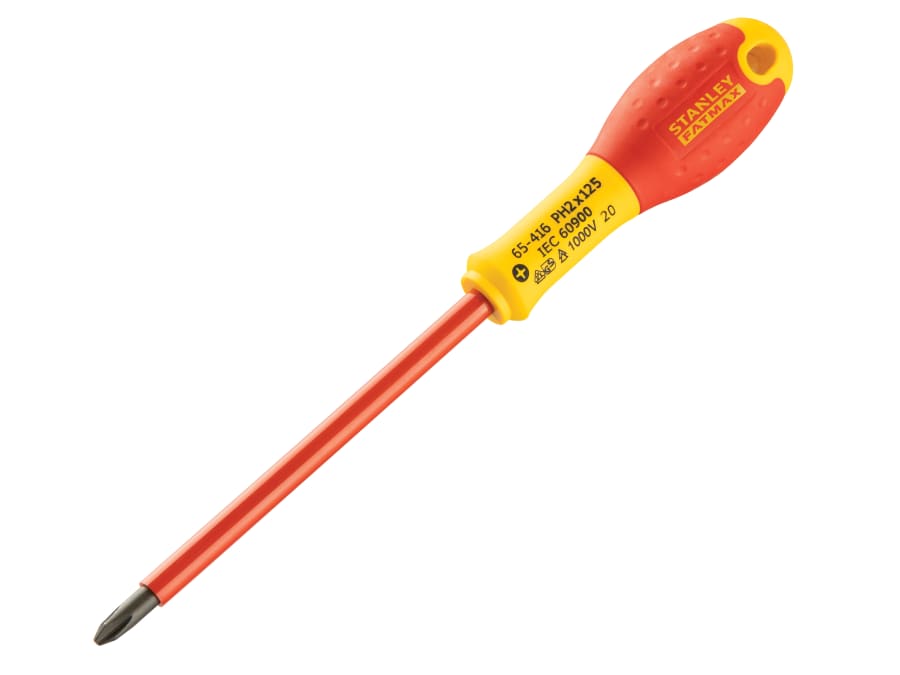 Stanley Hand Tools Stanley FatMax 065416 PH2 x 125mm VDE Insulated Screwdriver