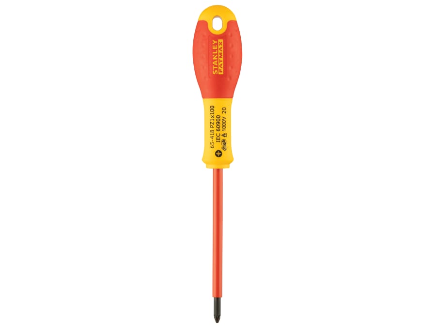Stanley Hand Tools Stanley FatMax 065418 VDE Pozidriv Screwdriver PZ1 x 100mm