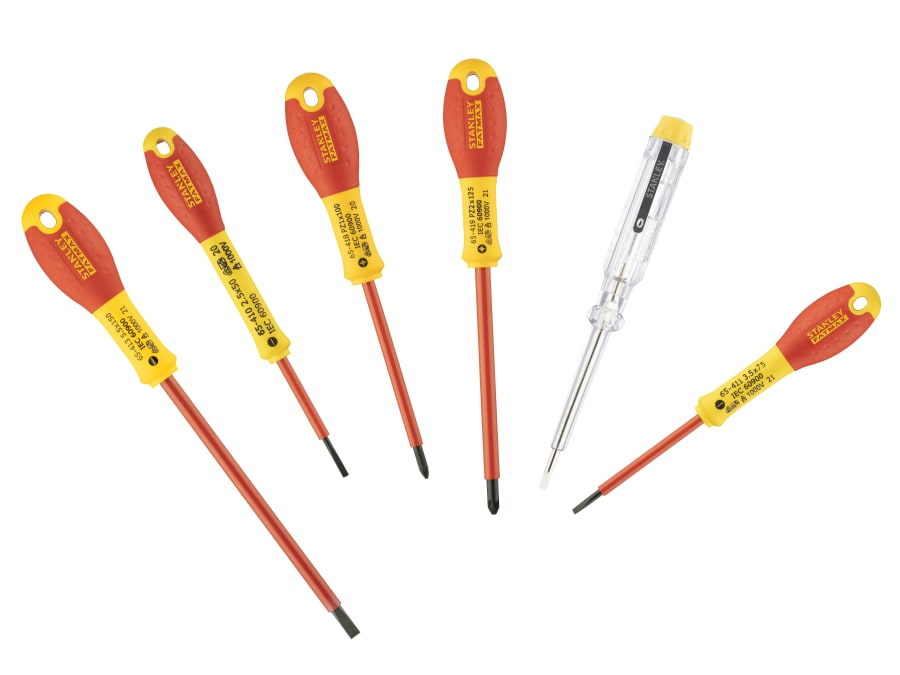 Stanley Hand Tools Stanley FatMax 065443 6 Piece VDE Insulated Screwdriver Set