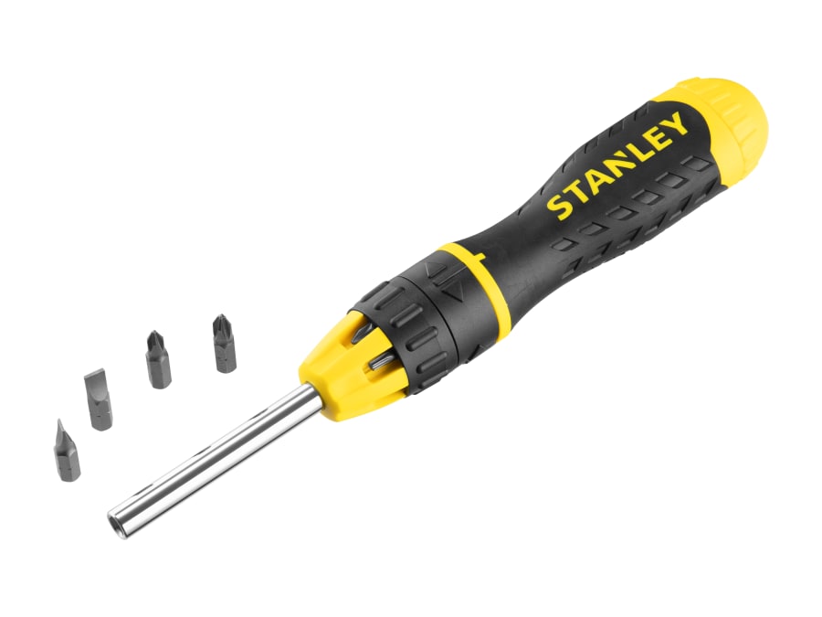 Stanley 068010 Multibit Ratchet Screwdriver with 10 Bits