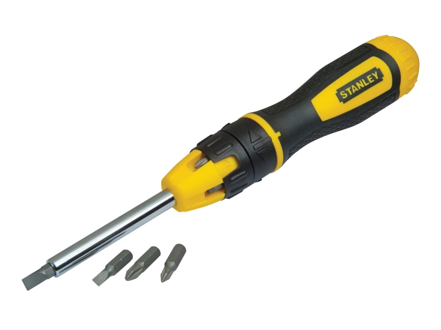 Stanley 068010 Multibit Ratchet Screwdriver with 10 Bits
