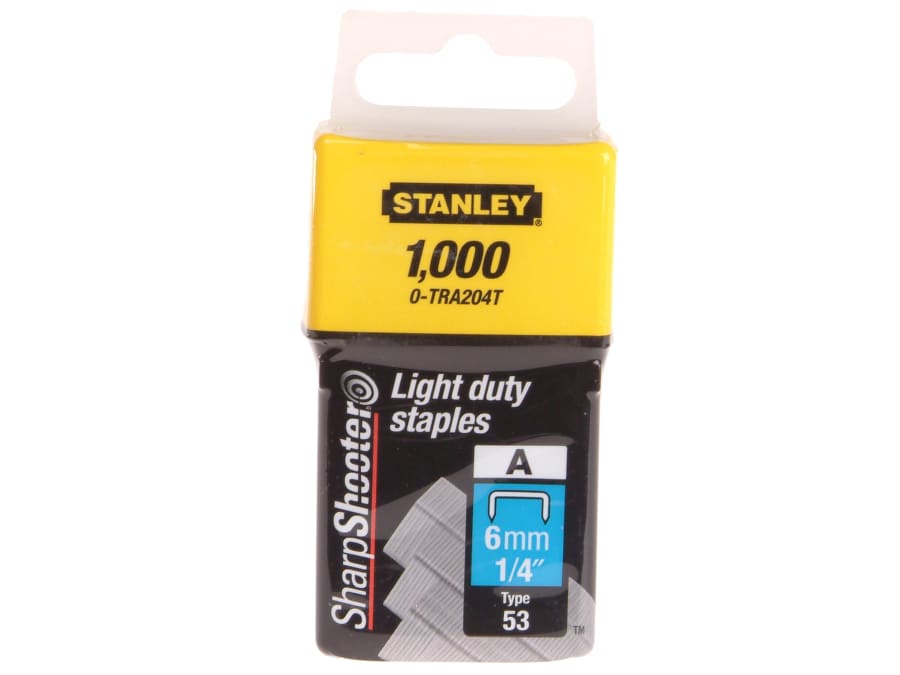 Stanley 0-TRA204T Light-Duty Staples 6mm