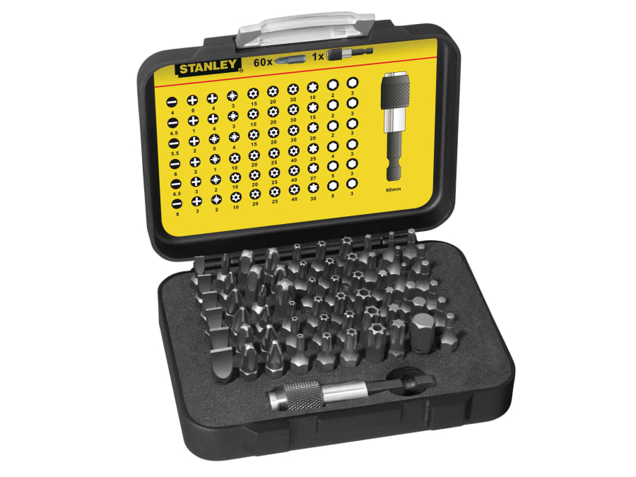 Stanley Hand Tools 113902 61 Piece Bit Set with Holder