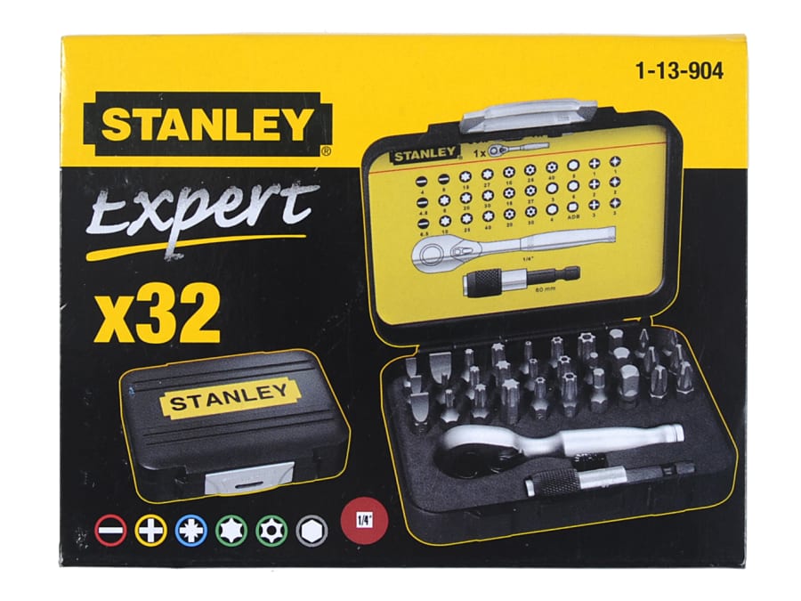Stanley Hand Tools Stanley FatMax 113904 32 Piece Bit & Ratchet Set