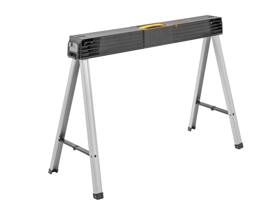 Stanley Hand Tools 197475 Folding Metal Leg Sawhorses Twin Pack