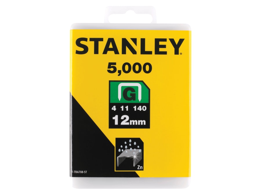 Stanley Hand Tools Stanley TRA7085T 12mm Heavy-Duty Staples (Pack 5000)