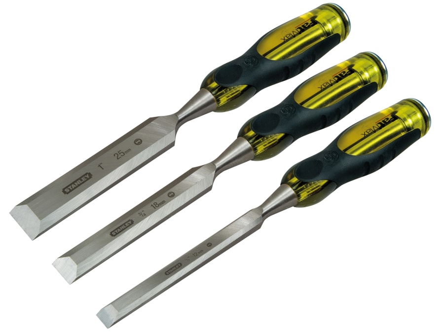 Stanley Hand Tools 216268 FatMax Bevel Edge Chisel Set 3 Piece