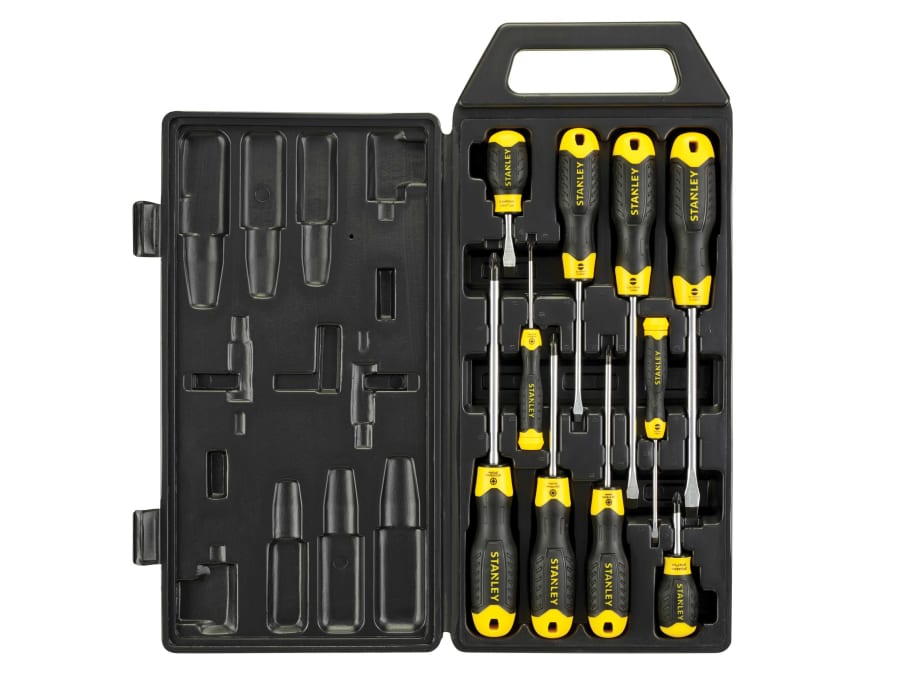 Stanley Hand Tools 265014 Cushion Grip Screwdriver Set 10 Piece