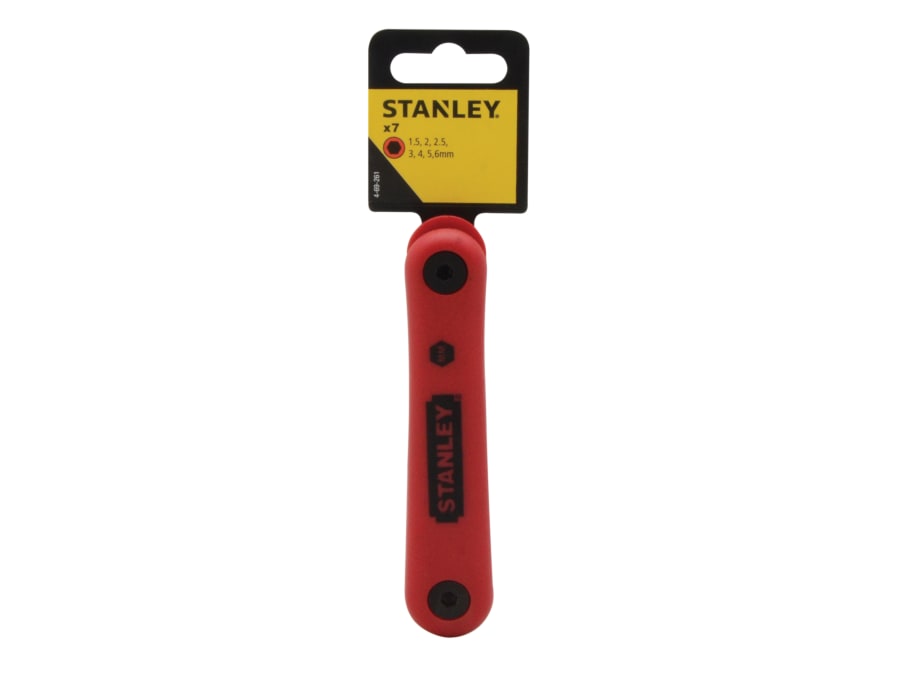 Stanley Hand Tools 469261 7 Piece Metric Folding Hexagon Key Set
