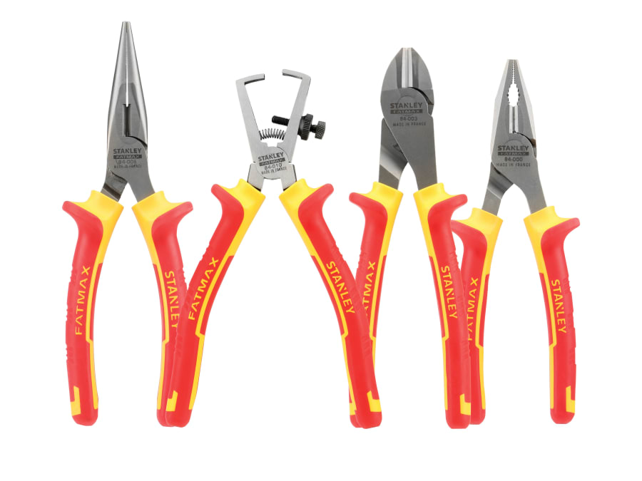 Stanley Hand Tools 484489 FatMax VDE Pliers Set 4 Piece
