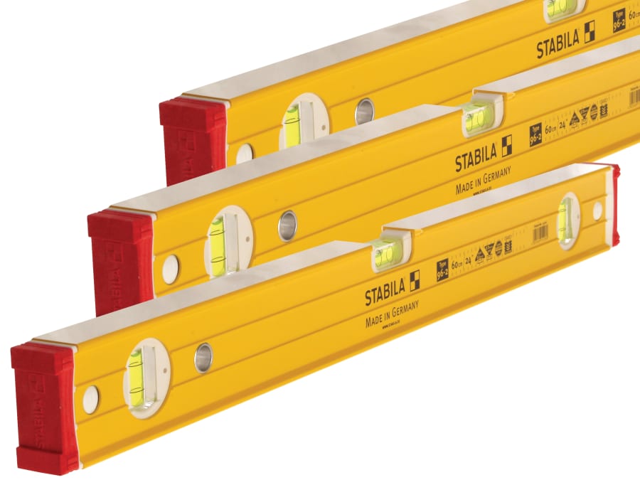 Stabila 17379 60cm 120cm & 180cm Spirit Level Set