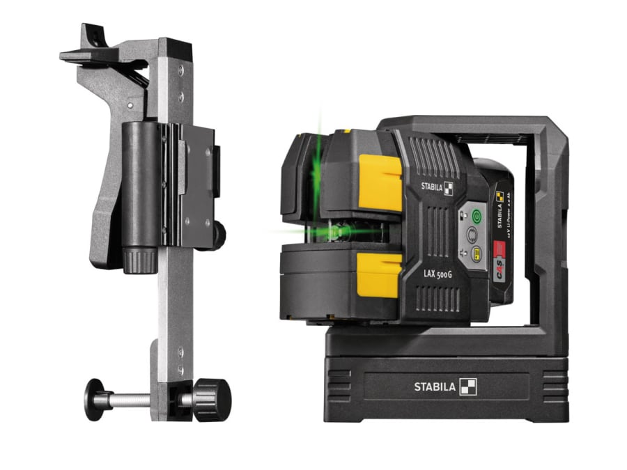 Stabila 19985 LAX 500 G Cross Line Laser with Plumb Point 12V with 1 × 2.0Ah Battery