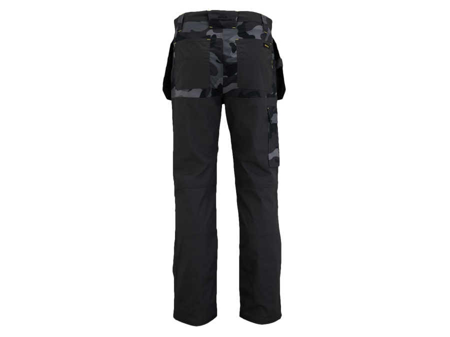 Stanley Clothing STW40057204 Slim Fit Trousers Black Camouflage Waist 32in Leg