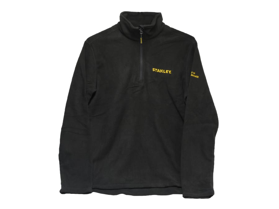 Stanley Clothing STW40006001 1/4 Zip Micro Fleece Black-L