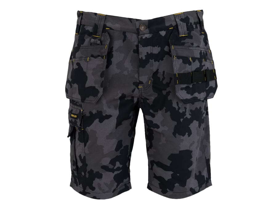 Stanley Clothing STW40058204 Holster Shorts Black Camouflage Waist 32in