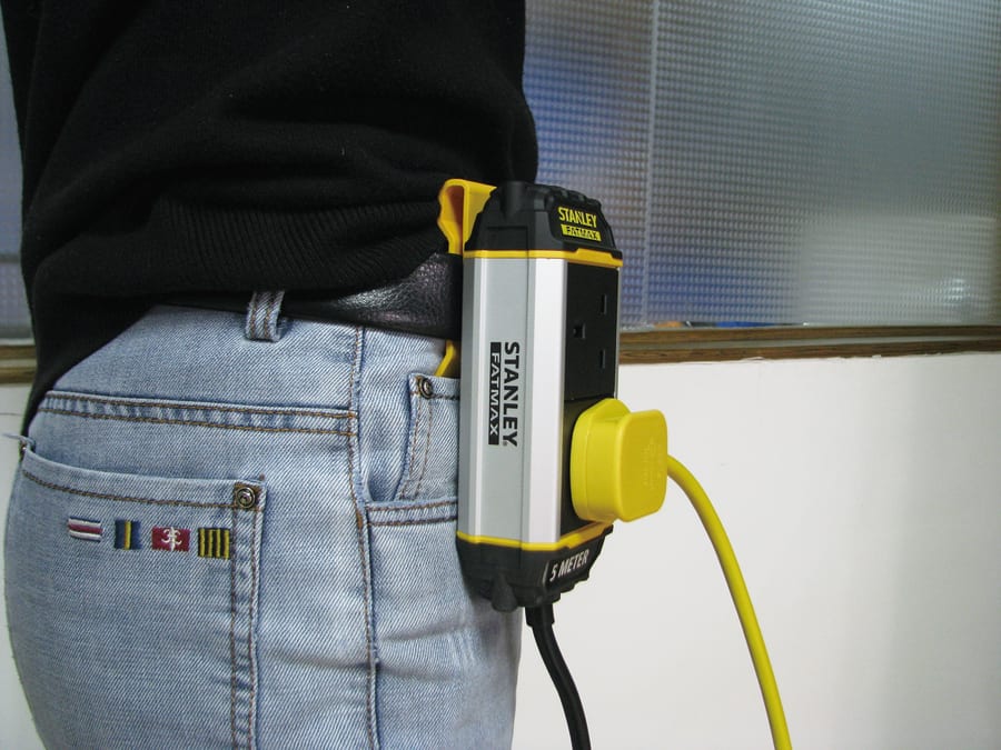 Stanley Electrical SXECFK0AHJE 2-Gang Powerboard with Belt-Clip 5m