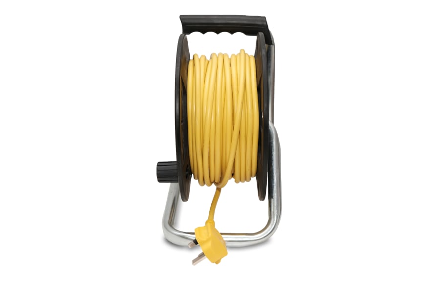 Stanley Electrical SXECGT2OHSE 25m Open Drum Cable Reel 240V 13A 4-Socket + 2 USB