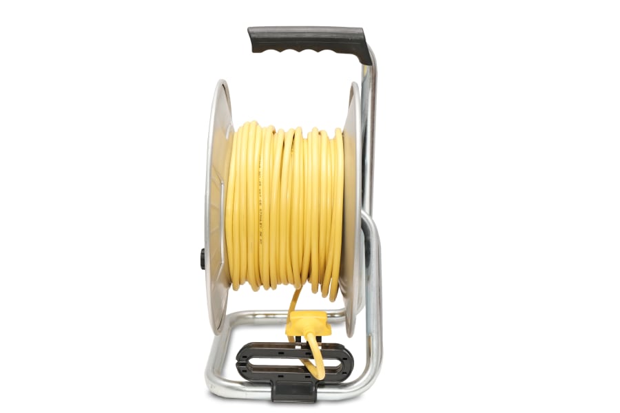 Stanley Electrical SXECGM2OHSE 25m 4-Socket Cable Reel with 2 USB