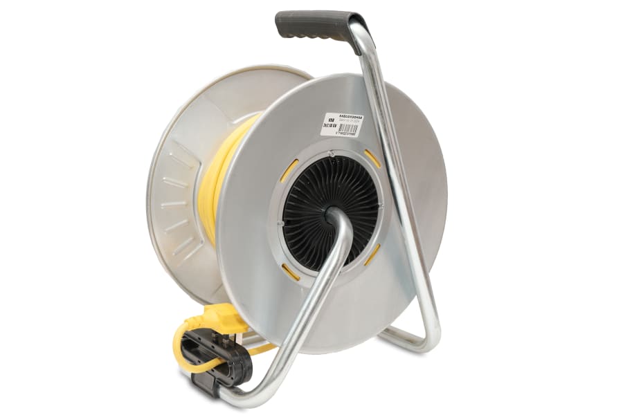 Stanley Electrical SXECGM2OHSE 25m 4-Socket Cable Reel with 2 USB