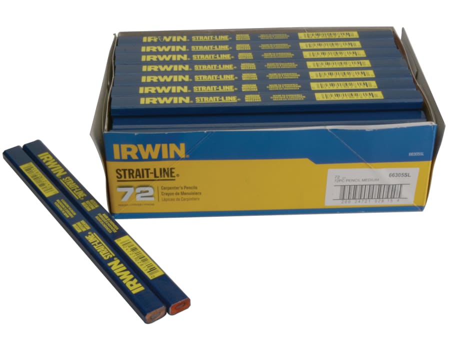 Irwin Strait-line T66305SL1BOXOF72 Carpenter's Pencils with 72 Pencils